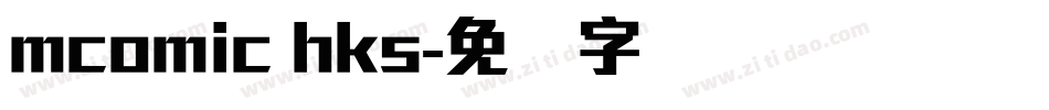 mcomic hks字体转换
